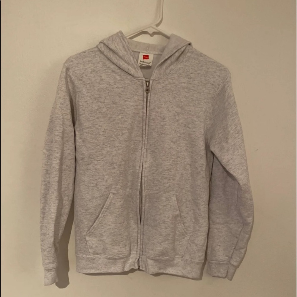 Gray Zip-Up Hoodie